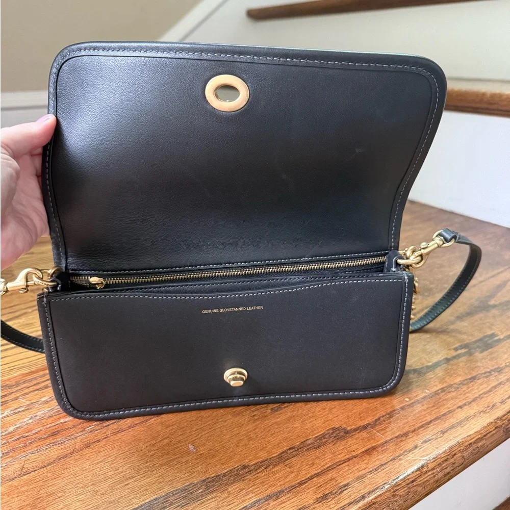 NWOT COACH Dinky Bag in Black Glove tanned leather - Coach Originals - Picture 4 of 11